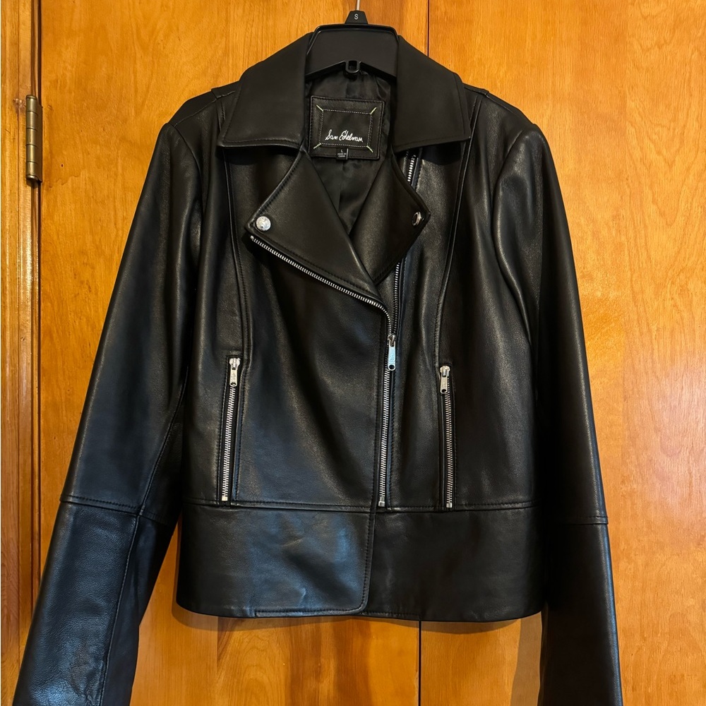 🎉 Host Pick🎉 Sam Edelman Peplum Leather Moto Jacket